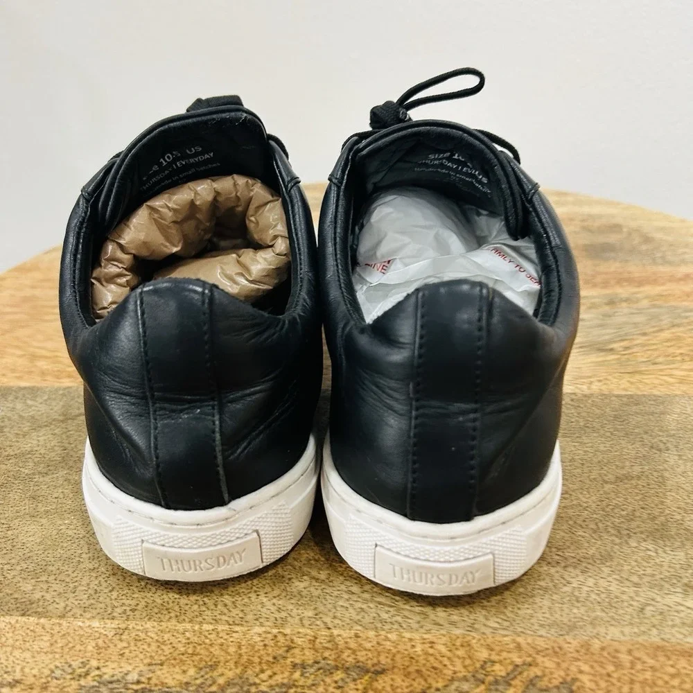 Thursday Boot Company Premier Low Top Men's Size 10.5 Black Leather Sneakers